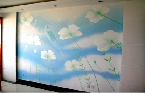 盘州画墙绘怎么画好白云的蓬松感？