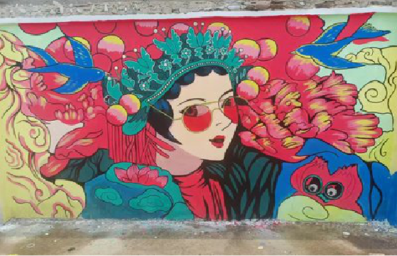 盘州墙体彩绘-网红墙