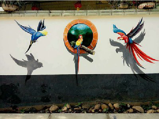 盘州视觉错位-3D墙绘设计