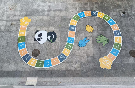 盘州地面游戏彩绘