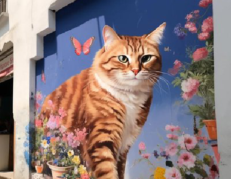 盘州自己绘制有个性的手绘墙