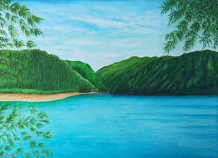 盘州在墙绘中，如何绘画绿水青山？