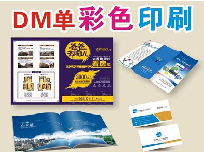 盘州单页印刷，色彩搭配简单。